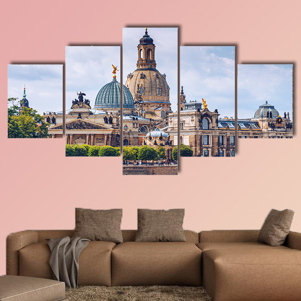 The ancient city of Dresden, Germany multi panel canvas wall art