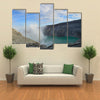 Blue sky and white cloud over Kawah Ijen volcanic crater multi panel canvas wall art