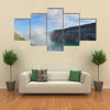 Blue sky and white cloud over Kawah Ijen volcanic crater multi panel canvas wall art