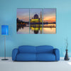 Putra Mosque at morning the famous mosque of multi panel canvas wall art