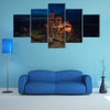 Most Beautiful night view of Cathedral of the Assumption in Varna Multi Panel Canvas Wall Art