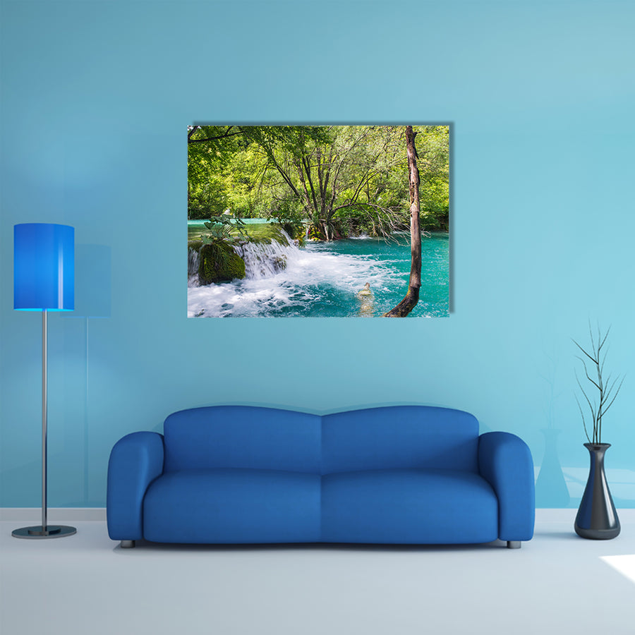 Plitvice Lakes National Park In Croatia Multi Panel Canvas Wall Art