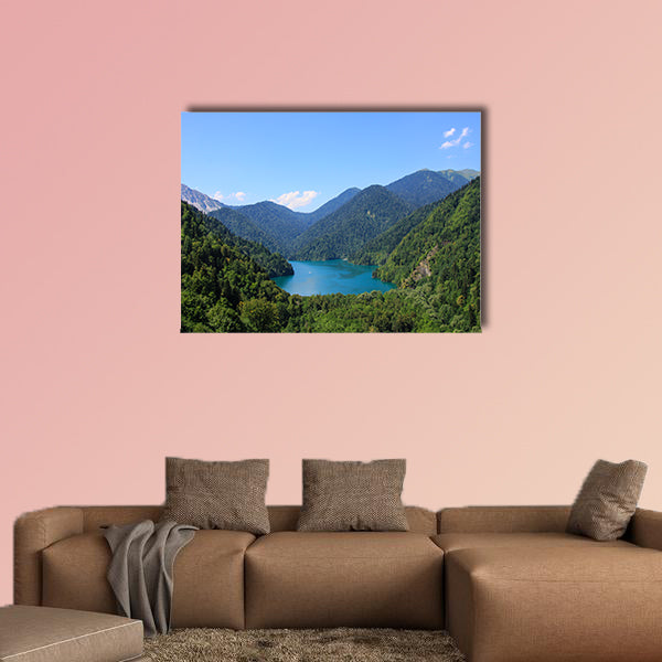 Beautiful panorama Lake Riza multi panel canvas wall art