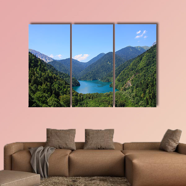 Beautiful panorama Lake Riza multi panel canvas wall art