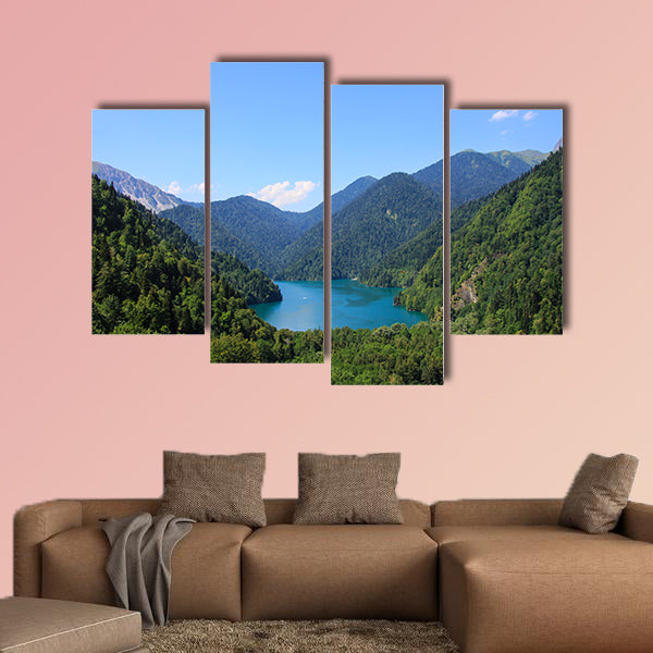 Beautiful panorama Lake Riza multi panel canvas wall art