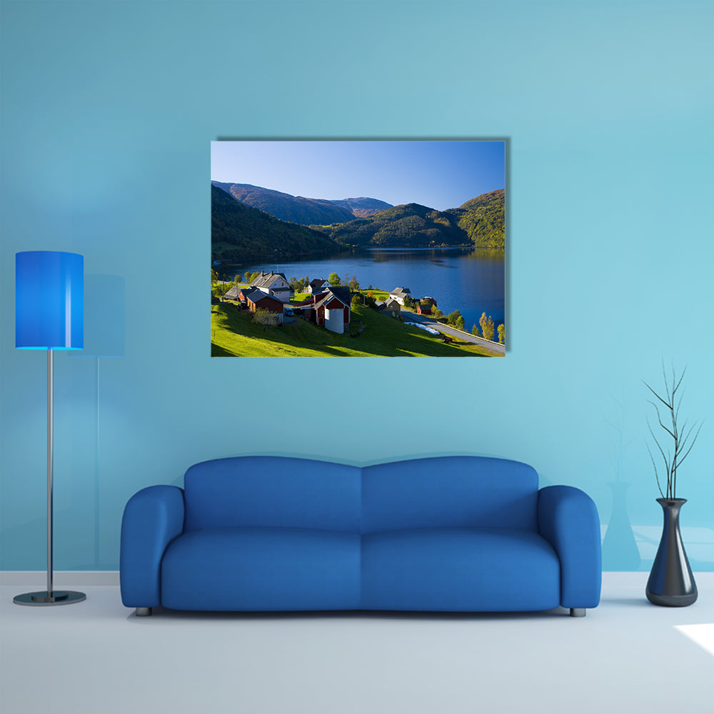 Lake Granvin Vatne, Norway multi panel canvas wall art