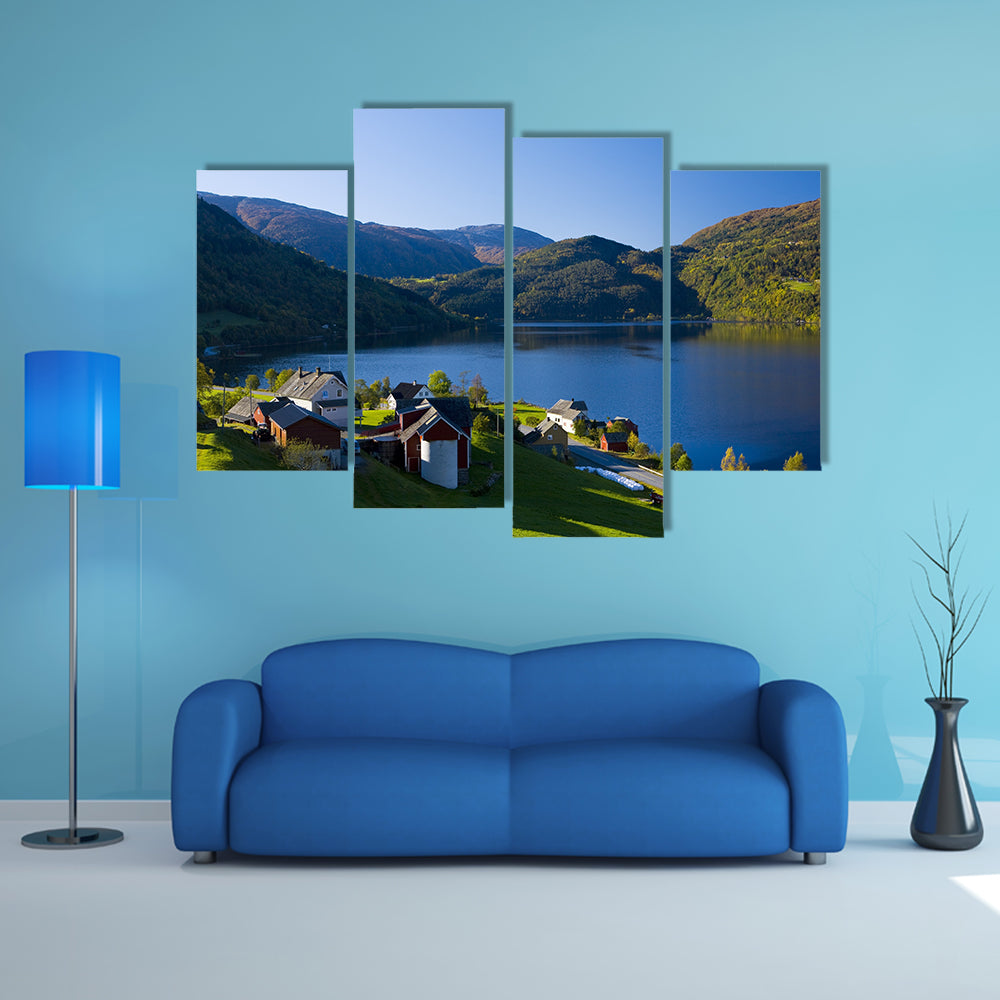 Lake Granvin Vatne, Norway multi panel canvas wall art
