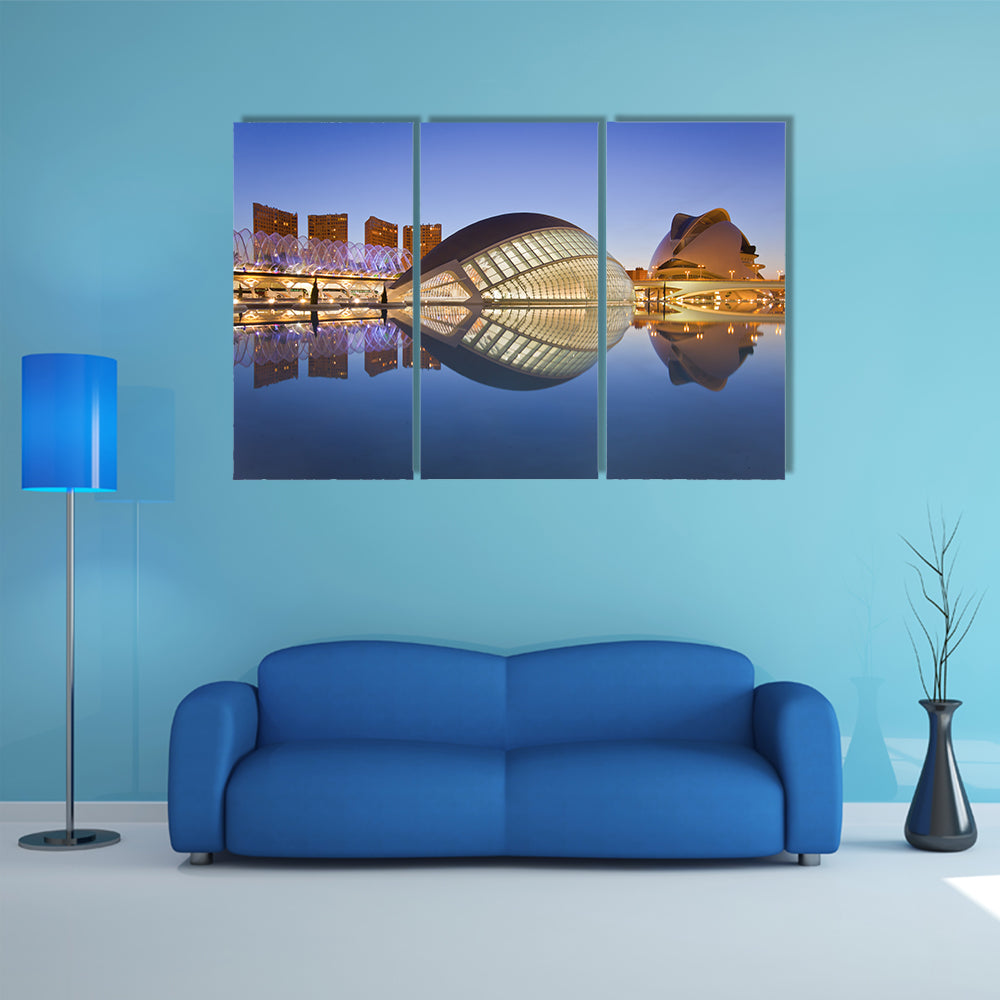 Valencia's City of Arts and Science Museum multi panel canvas wall art