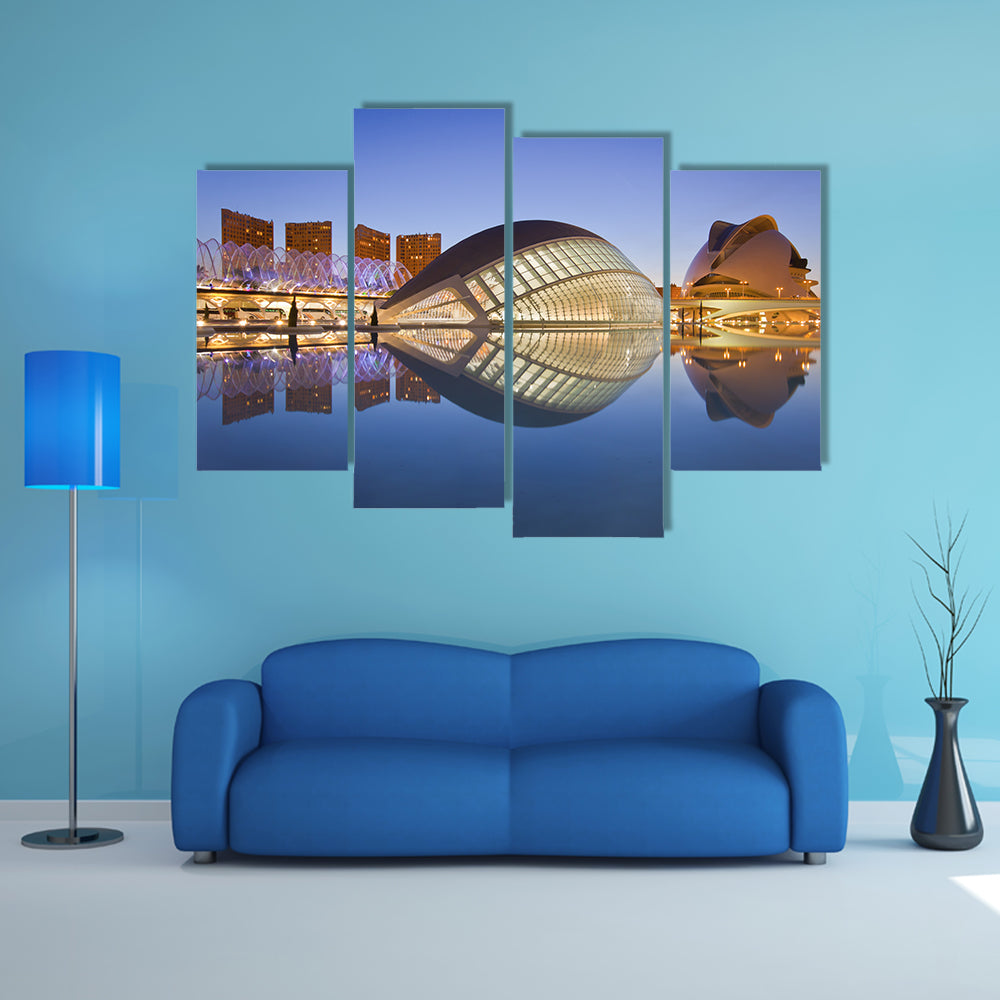 Valencia's City of Arts and Science Museum multi panel canvas wall art