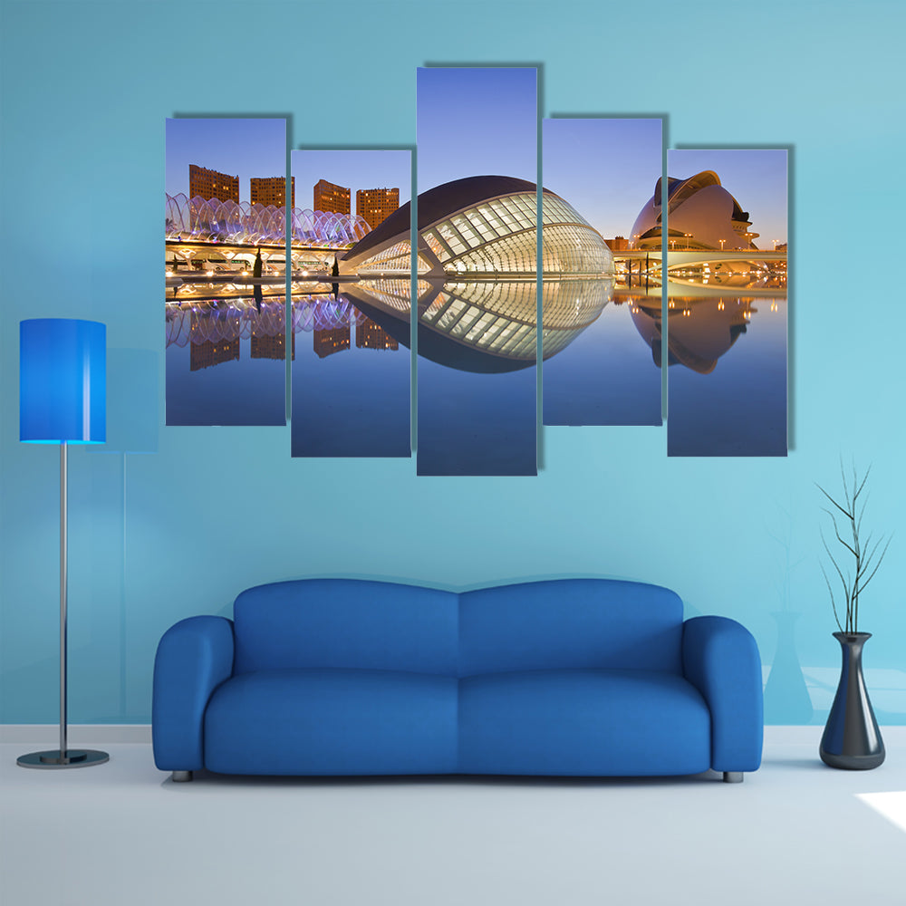 Valencia's City of Arts and Science Museum multi panel canvas wall art