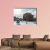 Gonbade Alavian in winter in Hamadan in the Iran, multi panel canvas wall art