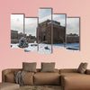 Gonbade Alavian in winter in Hamadan in the Iran, multi panel canvas wall art