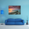 Beauty Of The Sunset At Lumut, Perak,Malaysia Multi Panel Canvas Wall Art