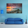 Beauty Of The Sunset At Lumut, Perak,Malaysia Multi Panel Canvas Wall Art