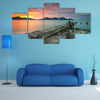 Beauty Of The Sunset At Lumut, Perak,Malaysia Multi Panel Canvas Wall Art