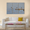 Flamingo in Lady's Mile Limassol Multi panel canvas wall art