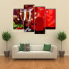 Background of Valentine’s Day celebration multi panel canvas wall art