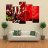 Background of Valentine’s Day celebration multi panel canvas wall art