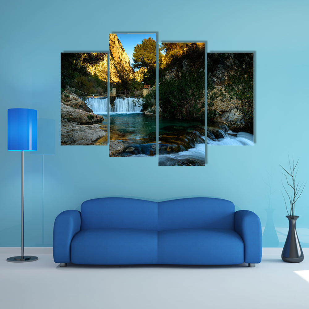 Algar fountains Alicante province, Spain multi panel canvas wall art