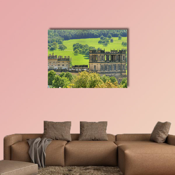 Chatsworth House, Derbyshire, Britain Multi panel canvas wall art