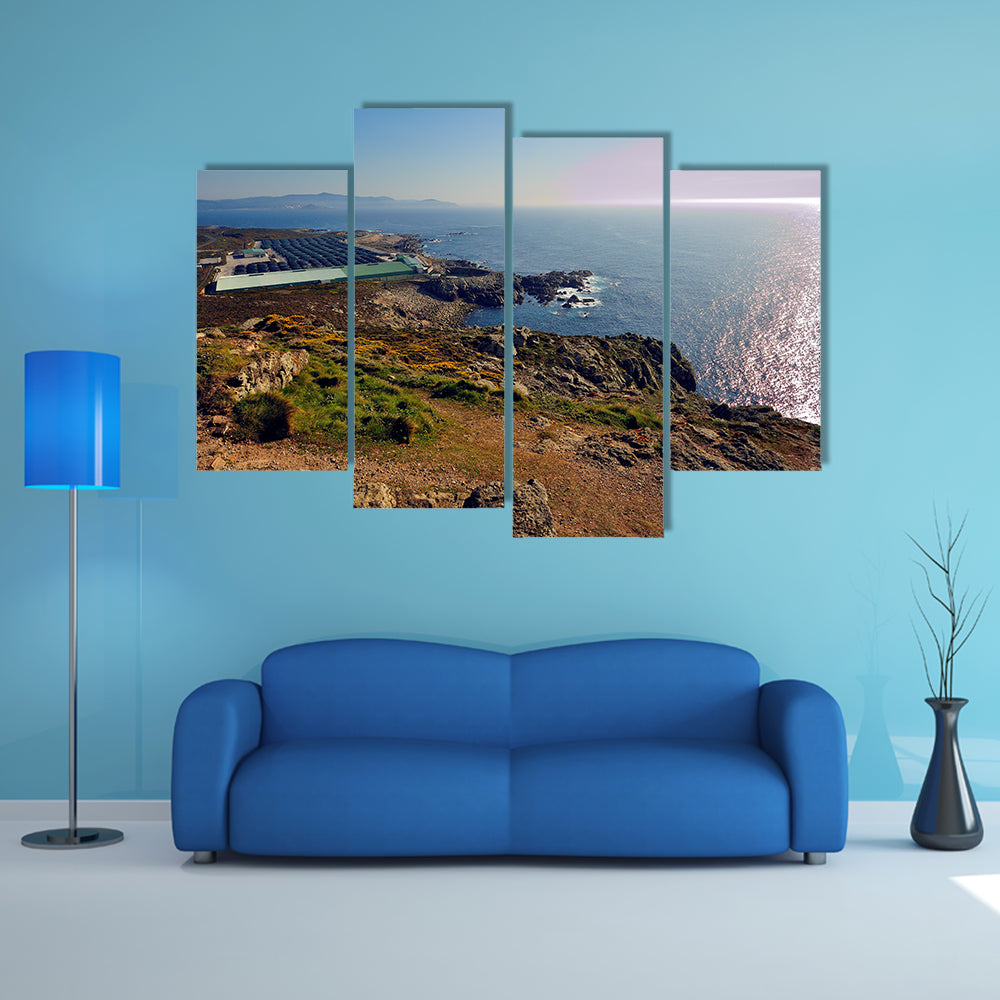 Waterfall of Ezaro, or waterfall of the river Xallas multi panel canvas wall art