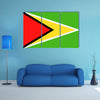 Guyana Flag Vector Icon – Illustration Multi panel canvas wall art