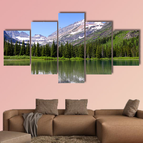 Swift current lake Multi panel canvas wall art