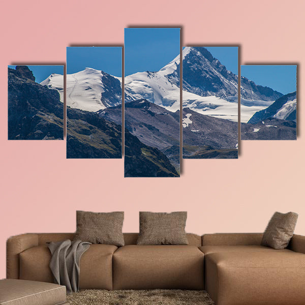 Bishorn, Weiss horn, Bella tola, chandolin, Valais, Swiss Multi panel canvas wall art