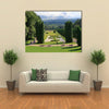 View of the Rose Valley in the evening multi panel canvas wall art