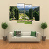 View of the Rose Valley in the evening multi panel canvas wall art