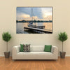 Trakai, Beautiful Evening Print Of The Lake, Lithuania, Multi Panel Canvas Wall Art