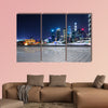 Shanghai at night, China multi panel canvas wall art