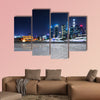 Shanghai at night, China multi panel canvas wall art