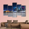 Shanghai at night, China multi panel canvas wall art