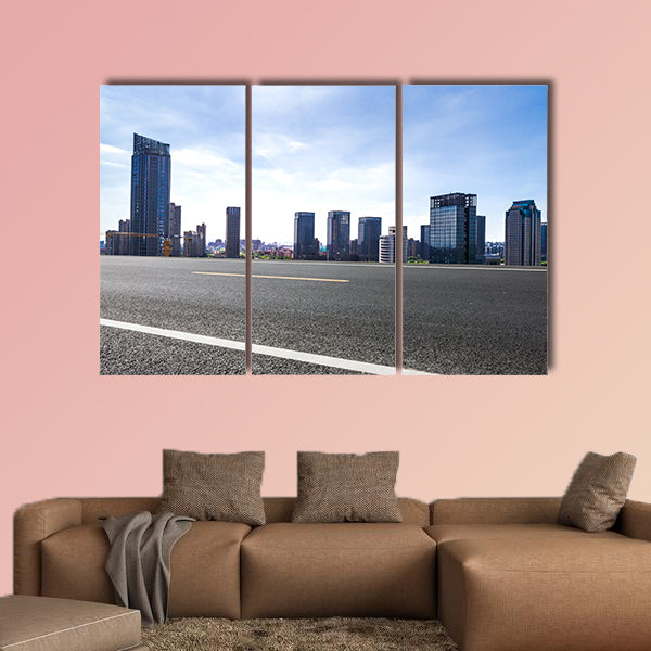 Modern buildings in Nantong Multi panel canvas wall art