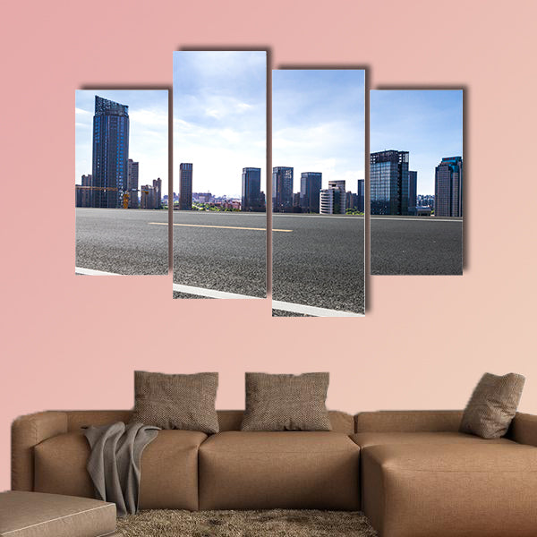 Modern buildings in Nantong Multi panel canvas wall art
