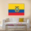 Flag of Ecuador Multi Panel Canvas Wall Art