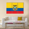 Flag of Ecuador Multi Panel Canvas Wall Art