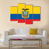 Flag of Ecuador Multi Panel Canvas Wall Art