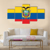 Flag of Ecuador Multi Panel Canvas Wall Art