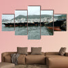 Busan port multi panel canvas wall art