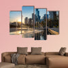 Sunset at La Mexicana Park, Mexico City multi panel canvas wall art