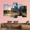 Sunset at La Mexicana Park, Mexico City multi panel canvas wall art