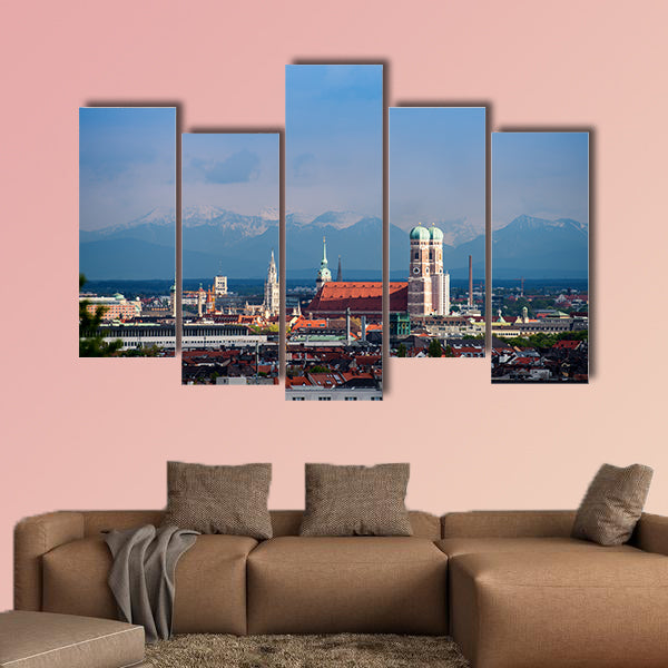 Munich Alps Panorama multi panel canvas wall art