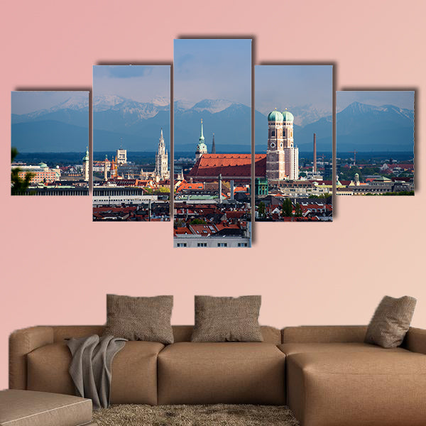 Munich Alps Panorama multi panel canvas wall art