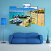 Kastel Stafilic Turquoise Beach In Croatia Multi Panel Canvas Wall Art