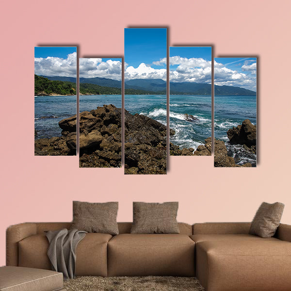 Travel photography - seascape in Chuspa beach (Vargas, Venezuela), Multi Panel Canvas Wall Art