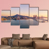 Gwangan Bridge and Haeundae at Sunrise, Busan, South Korea wall art