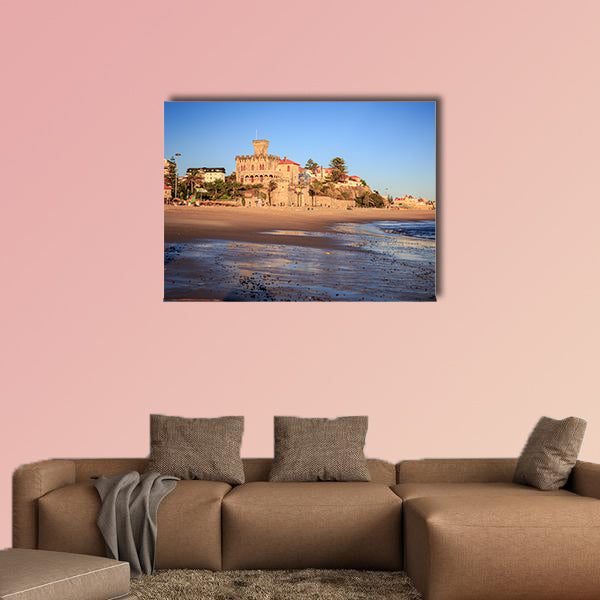  Praia do Tamariz beach in Estoril, Cascais, Portugal multi panel canvas wall art