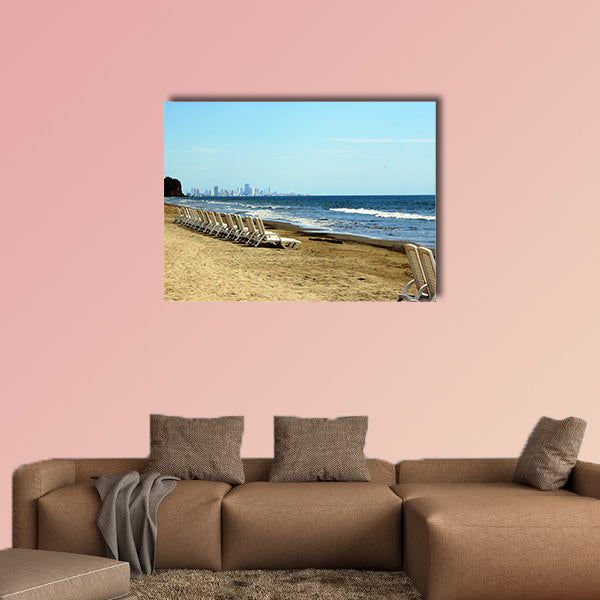 Relax on the beach of Cartagena de Indias multi panel canvas wall art